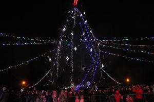 Дождик не помешал открытию городской ёлки (ФОТО)