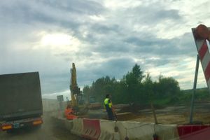 На трассе М9 Москва-Балтия продолжаются ремонтные работы (ФОТО)