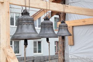 Освящение колоколов храма святителя Тихона