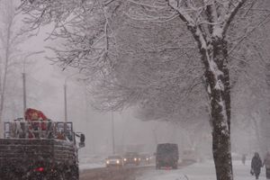 В Великих Луках снегопад и «день жестянщика» (фото)