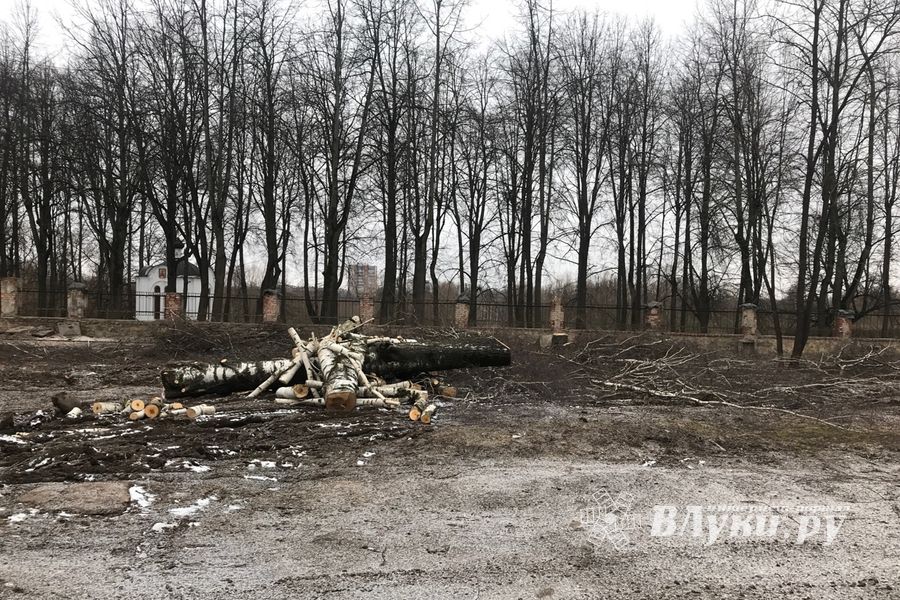 В Великих Луках приводят в порядок территорию Хирургического корпуса больницы (ФОТО)