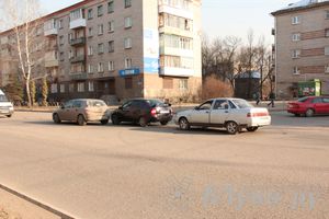 ДТП на пр. Гагарина: столкнулись три автомобиля (фото) 