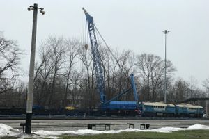 Необычный поезд можно было наблюдать на станции Великие Луки (ФОТО)