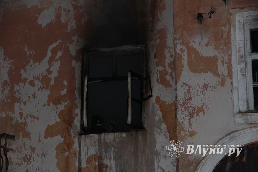 Пожар на ул. Герцена в Великих Луках (ФОТО)