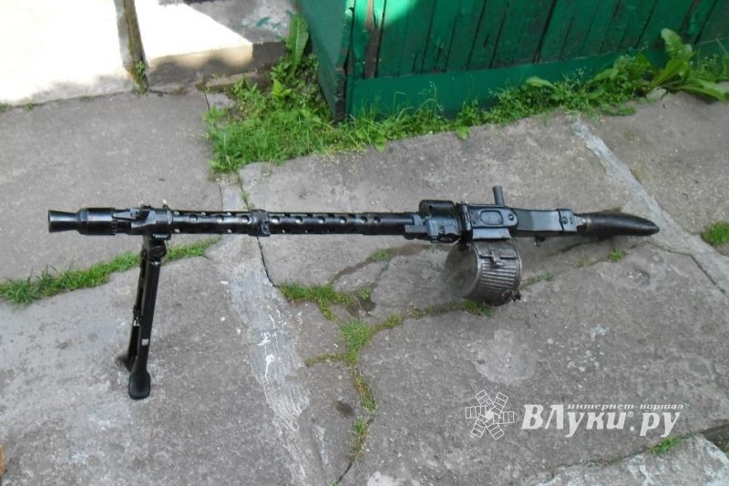 В Невеле у местного жителя полицейские изъяли пулемет, пистолет и другие боеприпасы 