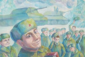 Михайлова Виктория (17 лет), ДХШ г. Пскова. Василий Теркин.