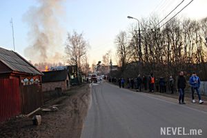 В Невеле горел жилой дом (фото)