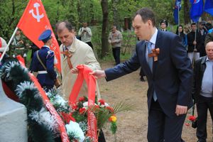 Торжественный митинг на мемориальном воинском захоронении