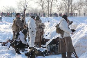 В Великих Луках реконструировали подвиг Александра Матросова (12+)(ФОТО)