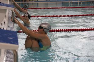 В Великолукском Айсберге прошли соревнования по плаванию на призы Деда Мороза (ФОТО)