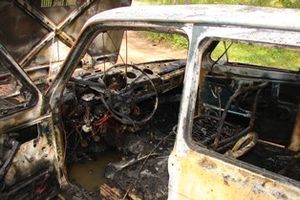 Автомобиль, сгоревший в Невельском районе, был куплен накануне (ФОТО)