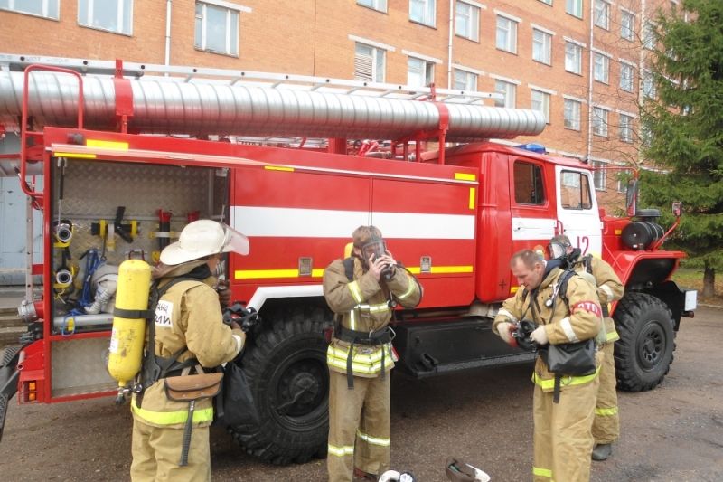 В Дедовичской районной больнице потушен условный пожар (фото)