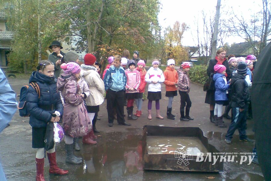 Детям показали пожар