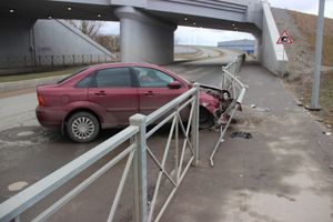 ДТП при въезде на путепровод (ФОТО)
