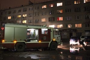 В Пскове произошел пожар в многоквартирном доме (фото)