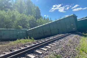 В Псковской области 13 вагонов сошли с рельсов