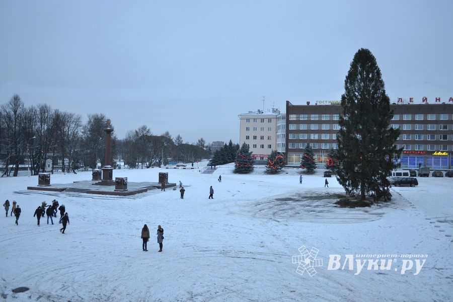 В Великие Луки приехала новогодняя ёлка (фото)