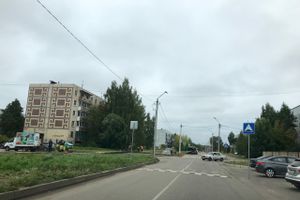 На ул. Пескарёва приступили к асфальтированию тротуара (ФОТО)