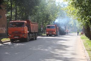 На ул. Ставского идёт ремонт дороги (ФОТО)