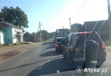 Фотофакт: Утренняя пробка в Великих Луках