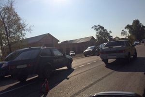 Фотофакт: На выезде из города произошло столкновение автомобилей