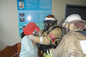 В Дедовичской районной больнице потушен условный пожар (фото)