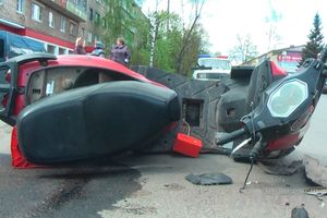 В Великих Луках произошло ДТП с участием автомобиля Рено и скутериста (ФОТО)