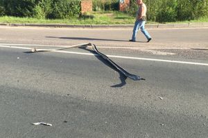 На трассе Рига-Москва столкнулись легковушка и фура (ФОТО)