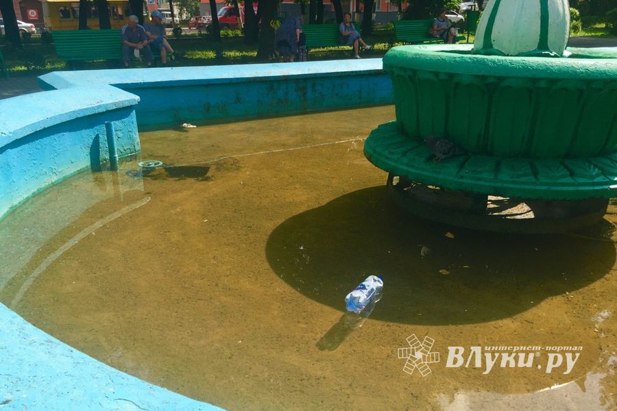 ФОТОФАКТ: Фонтан на площади Рокоссовского. Чей туфля?