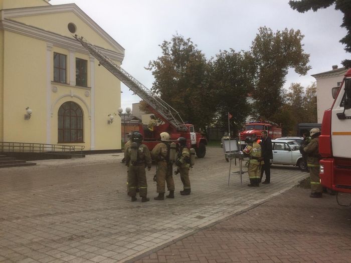 В драмтеатре потушили условный пожар (ФОТО)