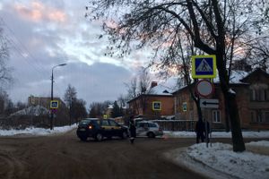 В Великих Луках столкнулись два такси (ФОТО)