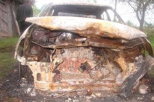 В Псковской области в сгоревшей машине найдено тело владельца (фото)