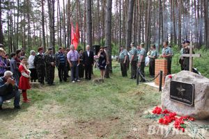 Торжественная церемония закладки Камня Памяти у деревни Каськово