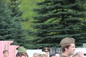 Торжественный митинг на мемориальном воинском захоронении