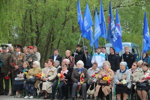 Торжественный митинг на мемориальном воинском захоронении
