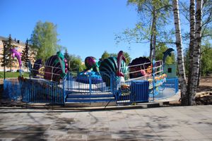В парке культуры появляются новые аттракционы (ФОТО)