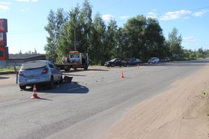ДТП с участием трёх автомобилей на улице Гоголя (ФОТО)