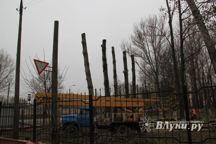 Возле железнодорожной больницы облагораживают сквер (ФОТО)