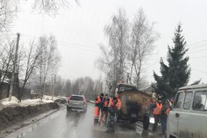 На ул. Гражданской ведётся ямочный ремонт (ФОТО)