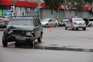 В Великих Луках произошло ДТП с участием автомобиля ДПС (ФОТО)