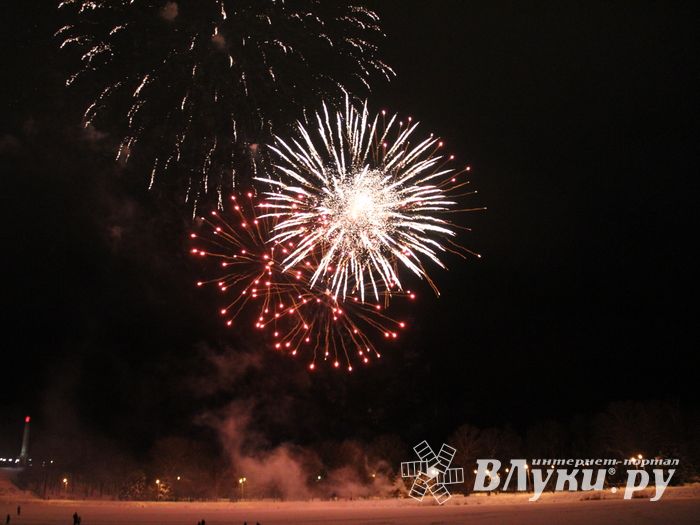 В Великих Луках зажглась новогодная ёлка (ФОТО)