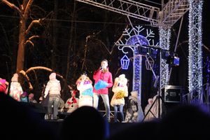 В Великих Луках зажглась новогодная ёлка (ФОТО)