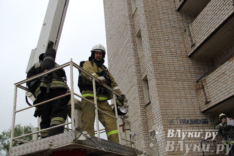 В Великих Луках прошли областные соревнования среди пожарных по спасению пострадавших