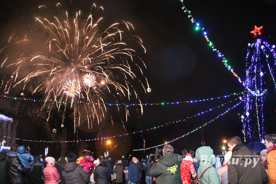 Дождик не помешал открытию городской ёлки (ФОТО)
