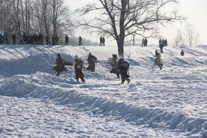 В Великих Луках реконструировали подвиг Александра Матросова (12+)(ФОТО)