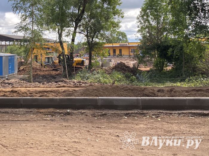 Начались работы по благоустройству территории  вокруг отделения областной инфекционной больницы (ФОТО)