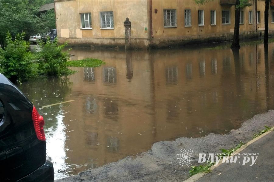 И плывем, и плаваем – Великие Луки после ливня (ФОТО)