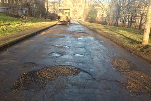 На улице Зелёной завершается укладка асфальта (ФОТО)