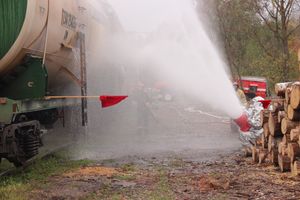 В Великих Луках тушили поезд (ФОТО)
