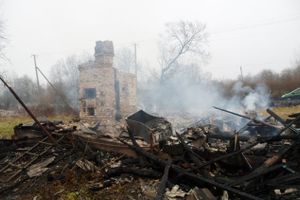 В деревне под Невелем сгорел дом (фото)